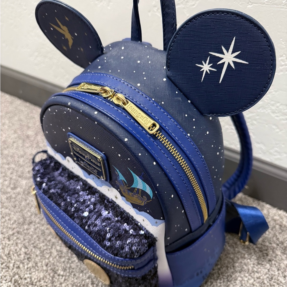 Peter Pan’s Flight Main Attraction Mickey Mouse Loungefly Backpack